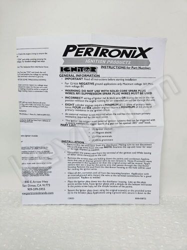 New **genuine** pertronix® 2161 delco 6 cylinder ignitor