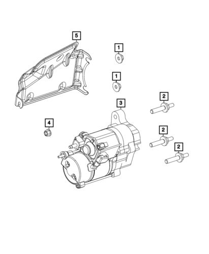 Genuine mopar starter shield 5035457ab