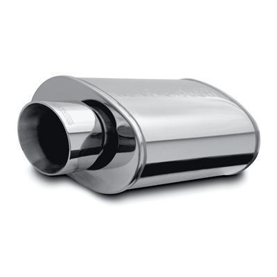 Magnaflow muffler with tip 3" inlet/4" outlet stainless steel polished each