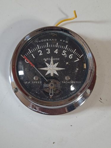 Vintage airguide sea speed  boat speedometer and tachometer set (untested)