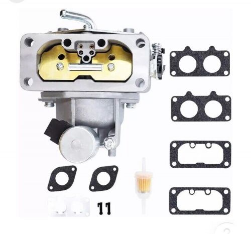 Carburetor w gaskets, fuel filter mia10401 f john deere mower front 647a 717a