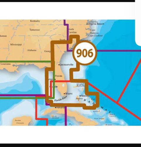 Navionics 906xl cf gold card us se and bahamas 64mb gold raymarine 906xl3 g906