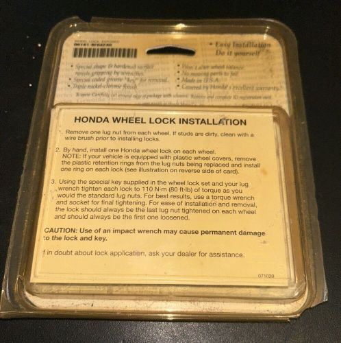 Honda wheel locks 08181-sf0a2ah set of 4