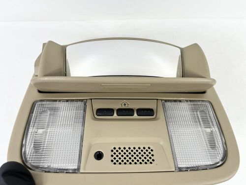 ✅ 05-10 honda odyssey overhead map dome light w/ garage opener oem *tan / beige*