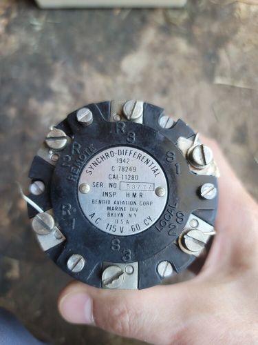 Bendix synchro-differential c78249 cal 11280 ac 115