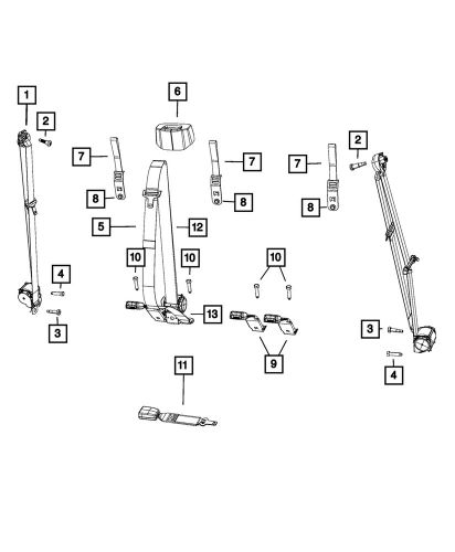 Genuine mopar screw 6036690aa