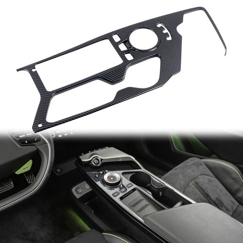 For kia ev6 car center console dashboard frame cover with carbon fibre texture-