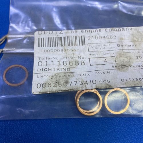 Genuine deutz seal ring, oil drain plug oe replacement = same day dispatch