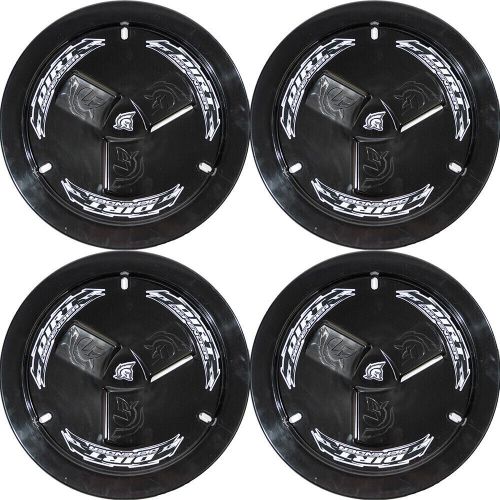 Dirt defender 15 x 8 vented wheel covers mud covers black 4 pack