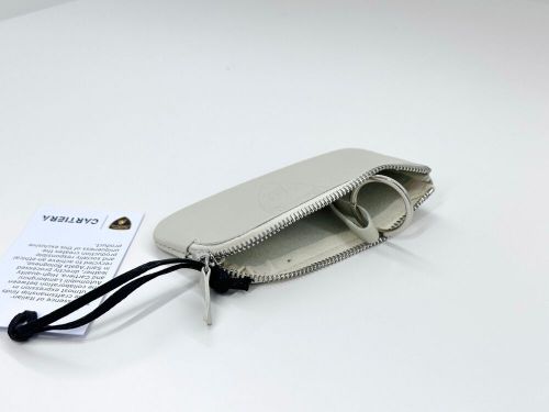 Lamborghini upcycled leather key holder (white) 14598llh000000