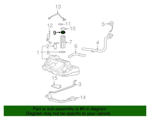 Genuine gm fuel tank sending unit o-ring 15034832