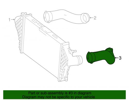 Genuine mercedes-benz charge air hose 166-528-01-00