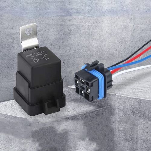 60amp waterproof relay with harness,dc12v 4-pin spst automotive 60a 4pin 1pcs