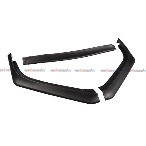 Fits 2013-2015 honda 9th civic sedan front bumper lower chin lip splitter black