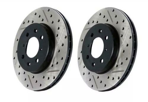 Stoptech power slot rear rotors for 370z sport / g37 coupe sport - 126.42101s