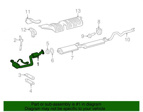 Genuine mopar exhaust 68011987aa