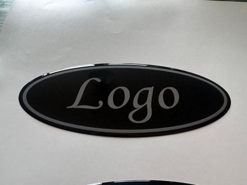 Custom gel badge overlays for ford fiesta 2009-2012 full set black/grey