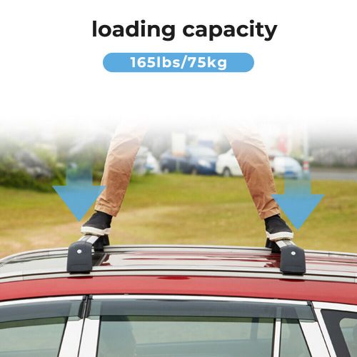 2pcs lockable cross bars for hyundai santa fe xl 2013-2020 roof rack cargo