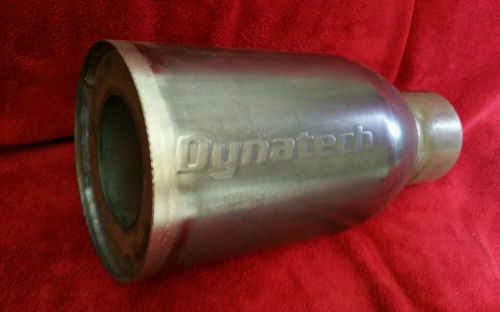 New dynatech 3 1/2&#034; inlet quick tune racing muffler - nhra ihra 6&#034; diameter