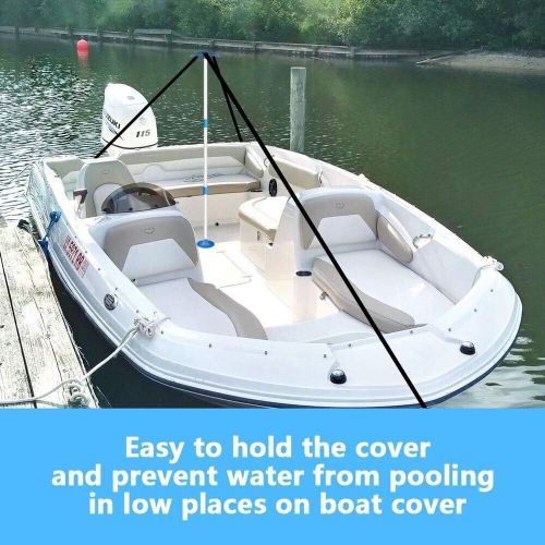 Icover boat cover support pole system-aluminum telescoping pole &amp; webbing strap