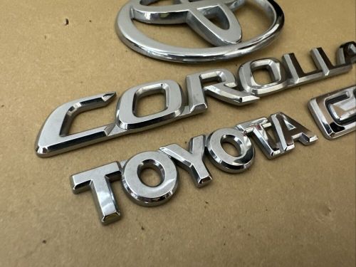 Free ship! oem 2003-2008 04 05 06 07 08 toyota corolla ce rear badge emblem set