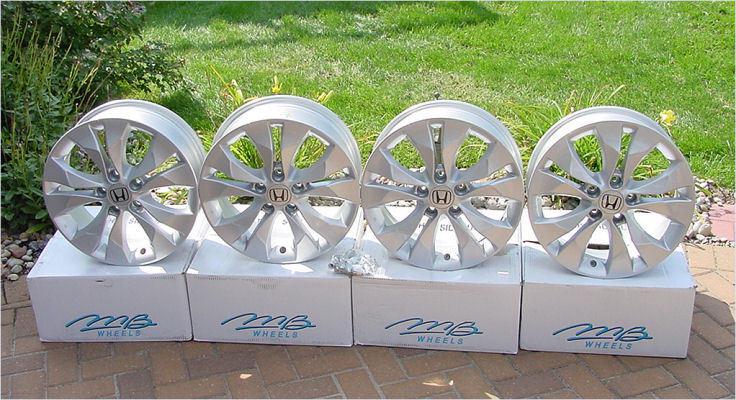 2013 honda crv 17" oem alloy wheels with chrome lug nut - qty 4 - nr