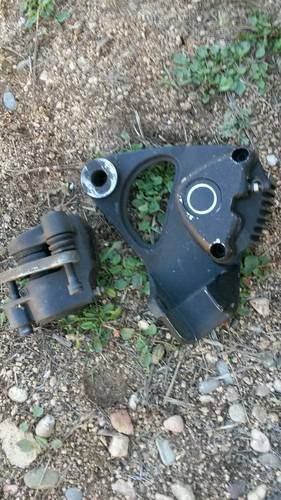 1986 harley davidson front and rear brakes, black.