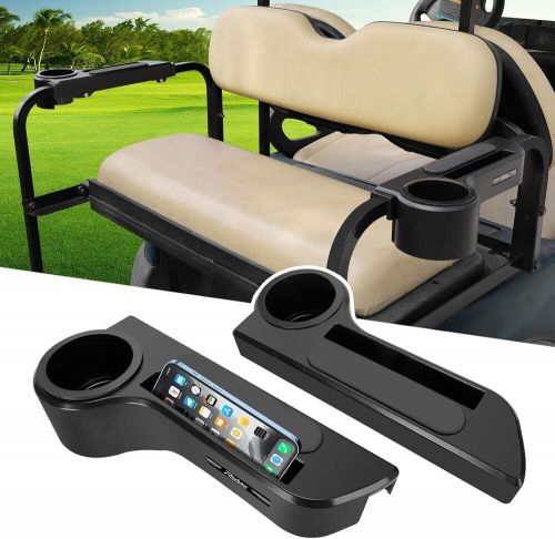 Roykaw golf cart armrest with cup holder/rear seat arm rests fit for ezgo/club &amp;