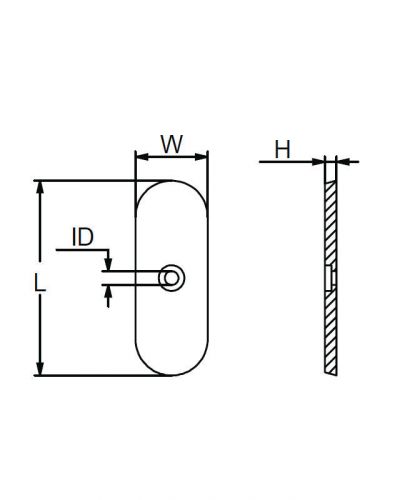 Martyr cmn1z hull plate zinc anode