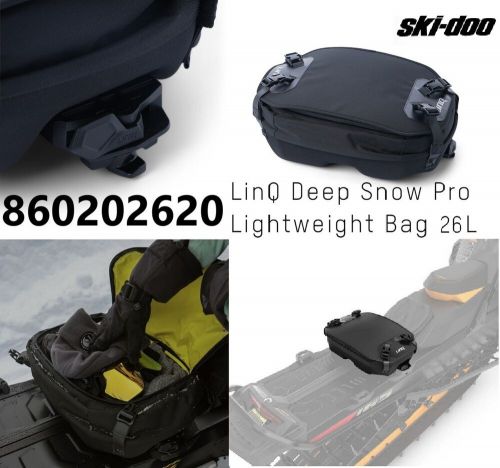 Ski-doo oem- linq 28 liter deep snow pro lightweight bag-860202620