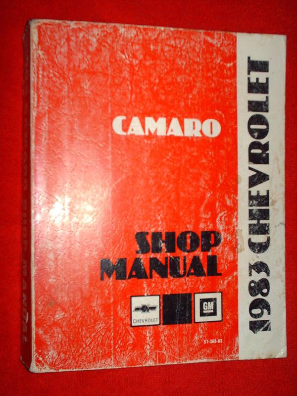 1983 camaro shop manual / shop book / original!!!