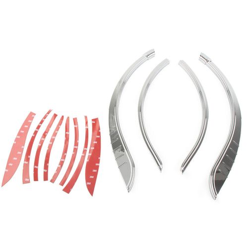 Motorcycle rear fender flares skirts trim accent for harley tri-glide ultra