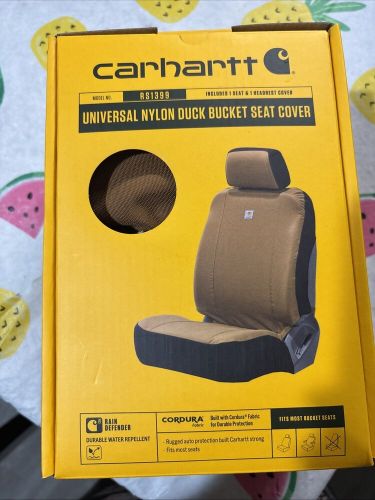 Carhartt universal nylon duck canvas fitted brown bucket seat cover rs1399