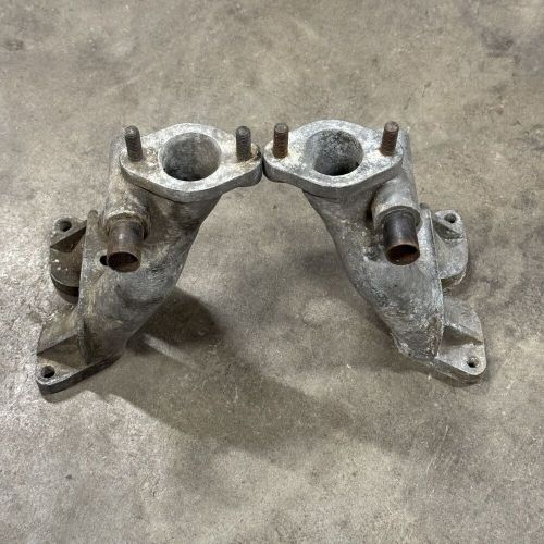 Porsche 356 carburetor manifold pair a pre-a solex 32 pbic carbs set