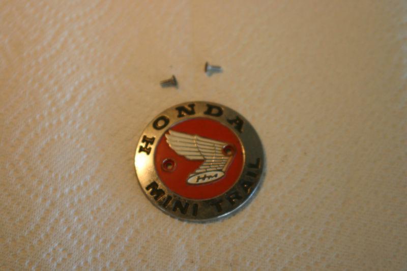 Rare...."vintage" gas tank emblem (w/screws) for your 1969/70 honda z50...(#2)