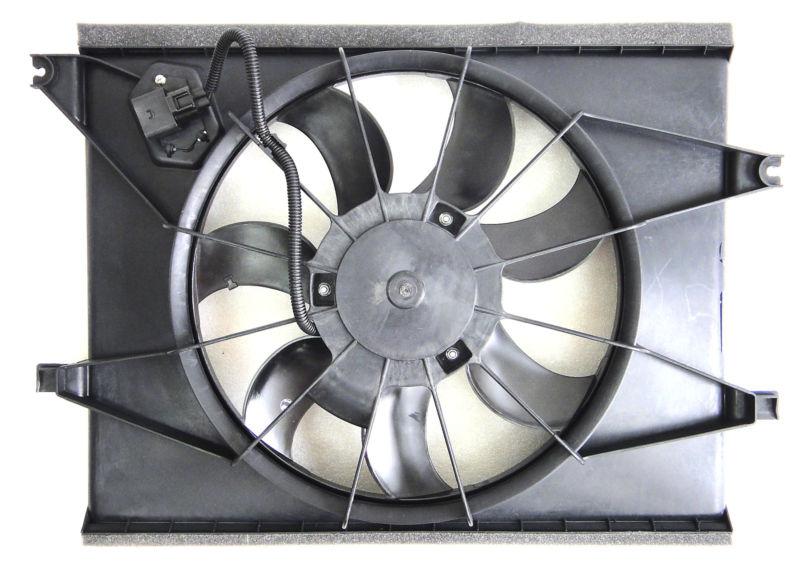 Radiator/ac condenser fan assembly fits 2010-2011 kia soul