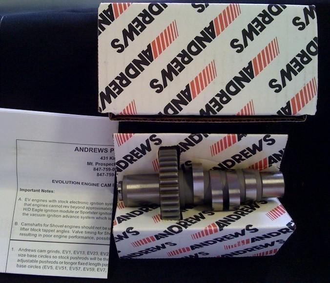 Andrews ev23 cam for harley evolution engines