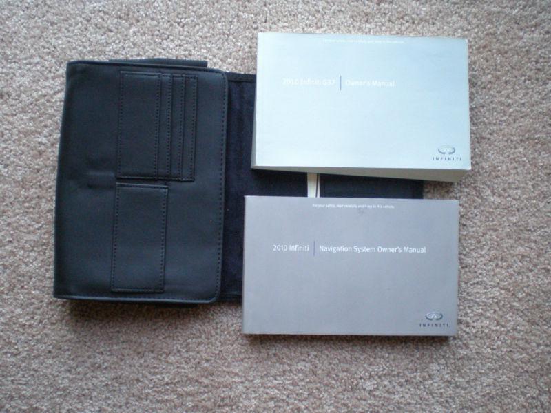 Oem 2010 10 infiniti g37 owner's manual + navigation book set g-37