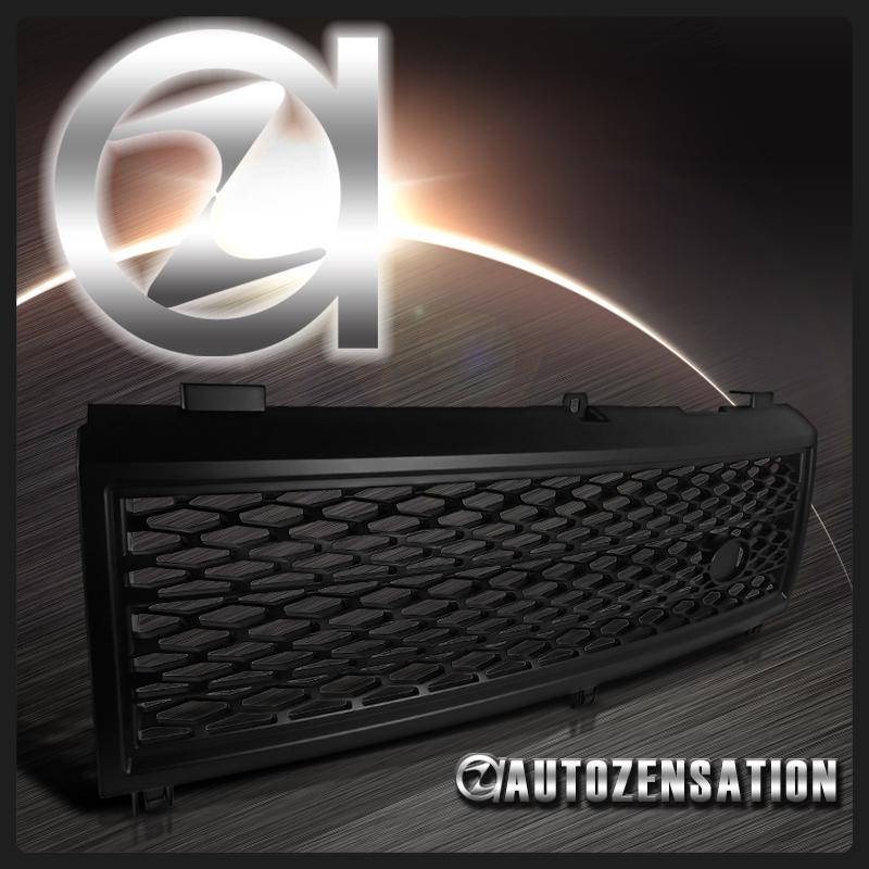 03-05 land range rover l322 supercharged style black mesh grill