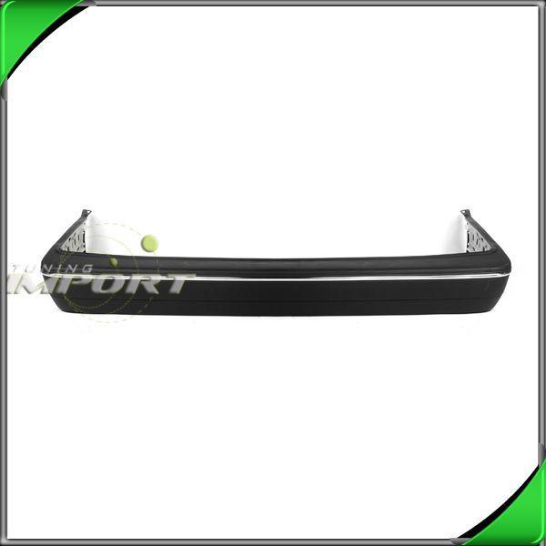 86-89 mazda 323 4dr front bumper cover raw matte black plastic w/ molding strip