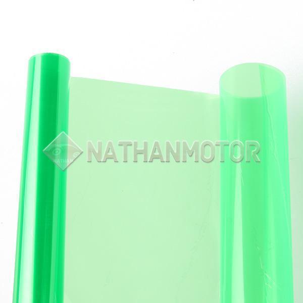 New tint vinyl smoke head tail fog lamp light film sheet sticker diy decal green