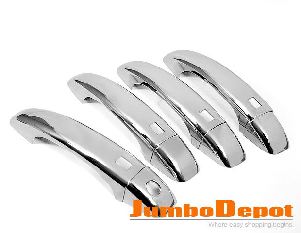 Chrome door handle cover trim smart keyless cutout for audi q5 a4 a5 s4 s5 2011