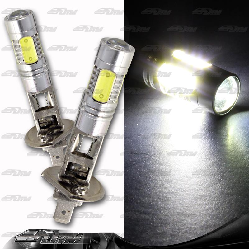 1x pair subaru suzuki volvo h1 11watt 9 led white replacement projector bulbs