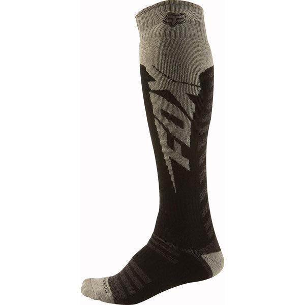 Black/grey l fox racing coolmax thin socks