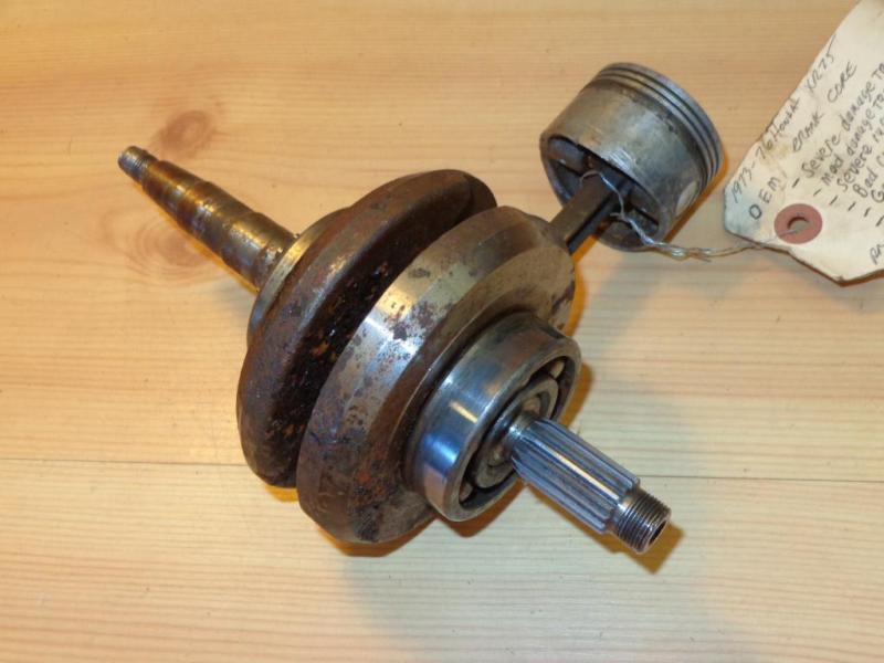 1973-1976 honda xr75 xr 75 crankshaft crank shaft core motor engine