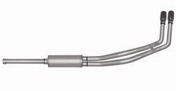 Gibson dual sport exhaust for 88+ 5.7l chevy gmc c/k series stainless dual exit