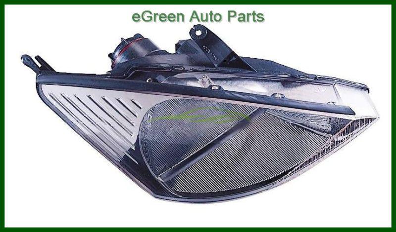 00-02 focus head light lamp right passenger chrome bezel