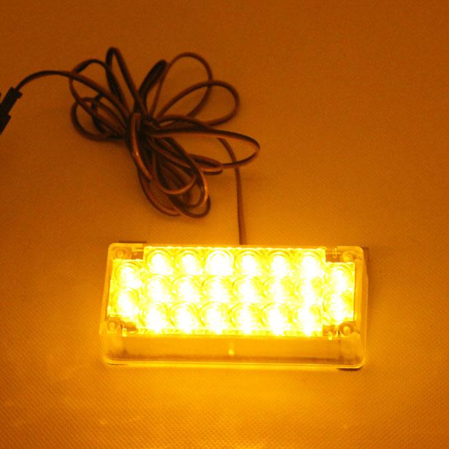 1x 22 led amber auto strobe lights bulbs grill emergency flash light bulb new