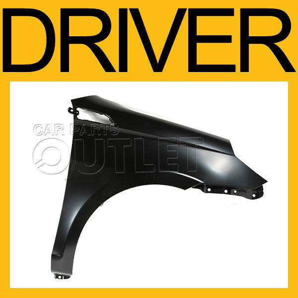 2009-2011 chevrolet aveo5 driver side front fender primed black steel 09 g3 left