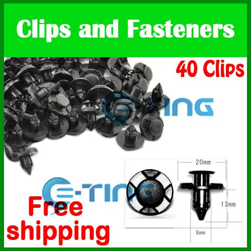 40pcs bumper push clips fastener rivet for nissan altima 350z infiniti g35 fx35